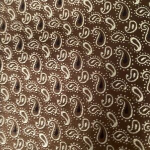 Ermenegildo Zegna Brown Paisley Silk Necktie